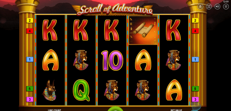 Scroll of Adventure slot with $1 Deposit