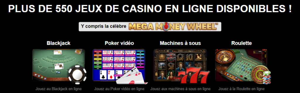 divers types de jeux en Jeux casino