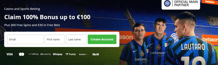 betson welcome bonus