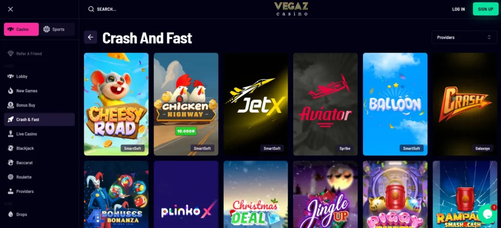 Vegaz Casino Crash&Fast