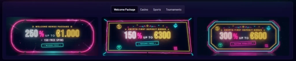 Vegaz Casino Welcome Bonus