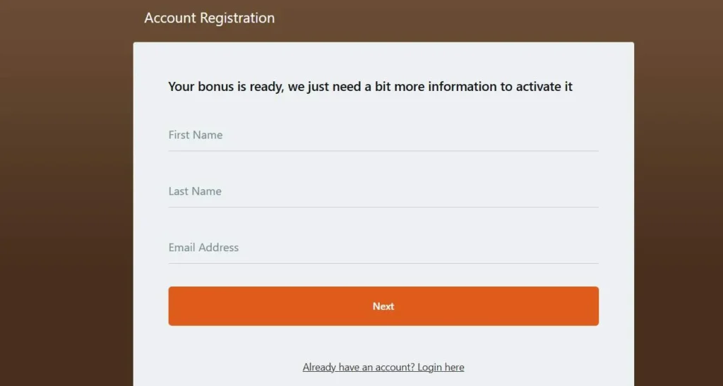 Captain Cooks Casino login.