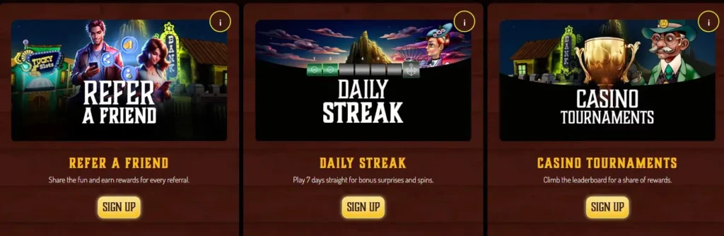 Lucky Nugget Casino bonus.