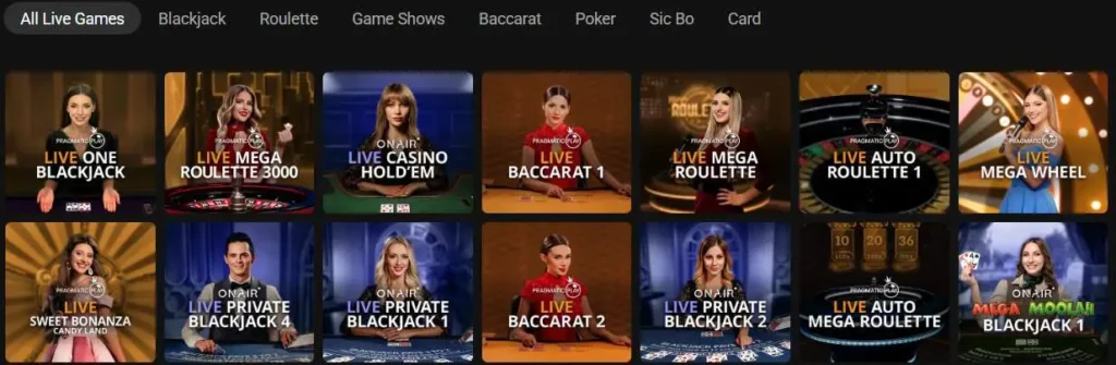 Lucky Nugget live casino.
