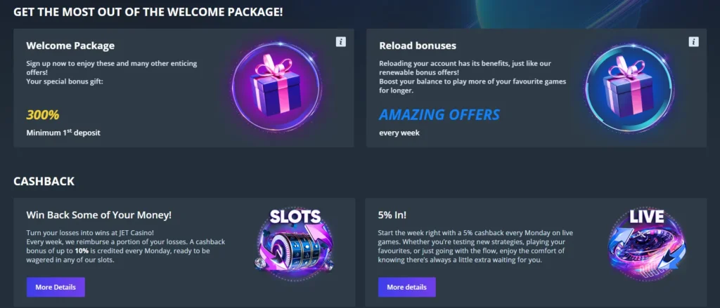 Jet Casino Promotions