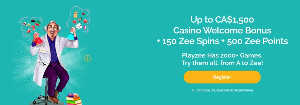 Playzee Casino welcome bonus