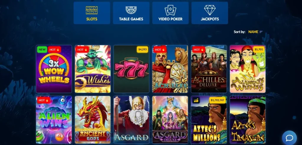 Yabby Casino online slots.