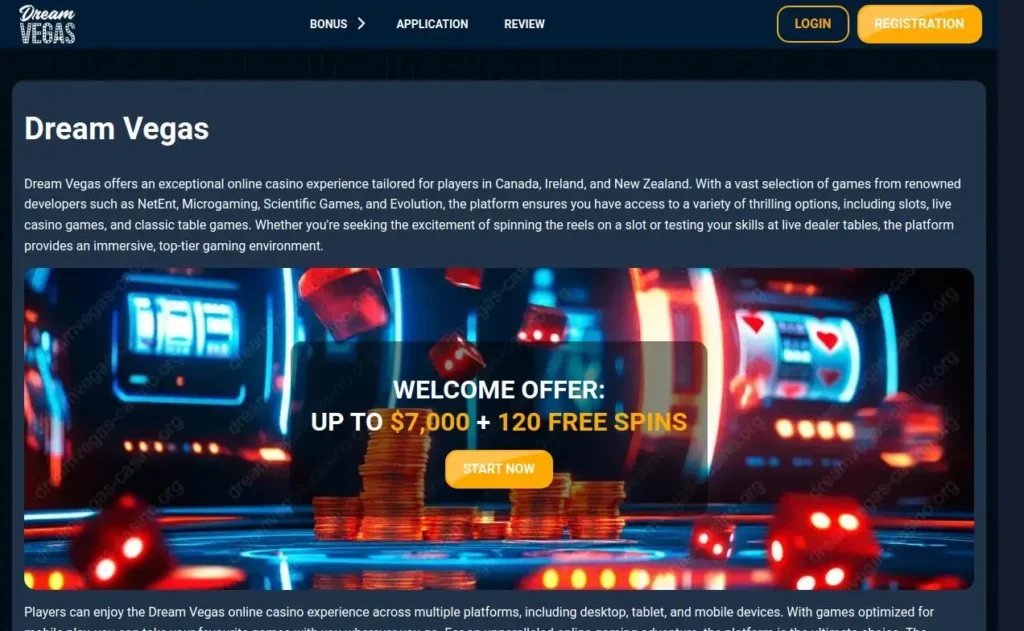 Dream Vegas Sign-up Bonus