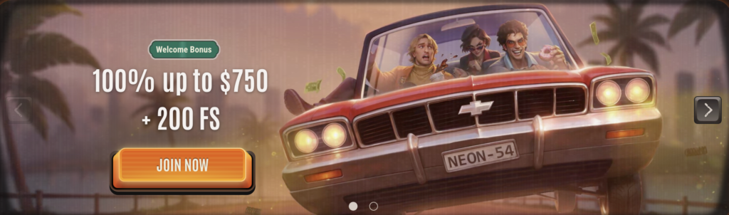 Neon54 Casino bonus