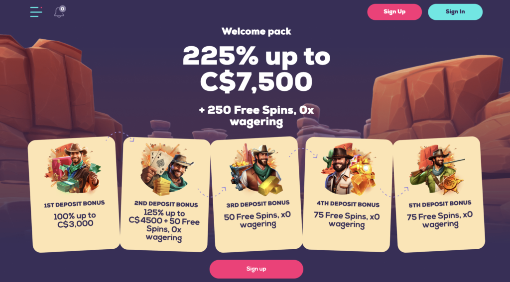 Wild Fortune Welcome Bonus