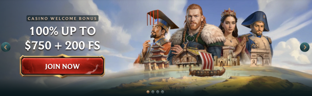 My Empire Casino welcome bonus