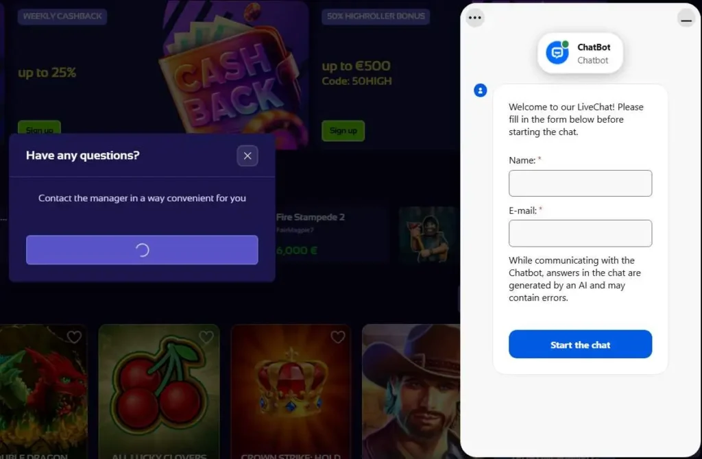 Browinner customer support.