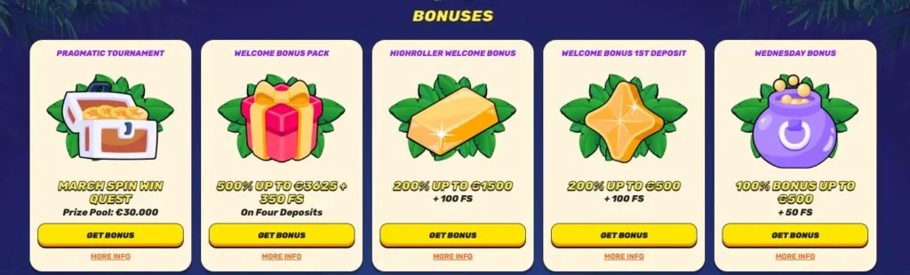 Casino Gamblezen bonuses.