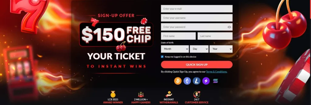 Extreme Casino login.