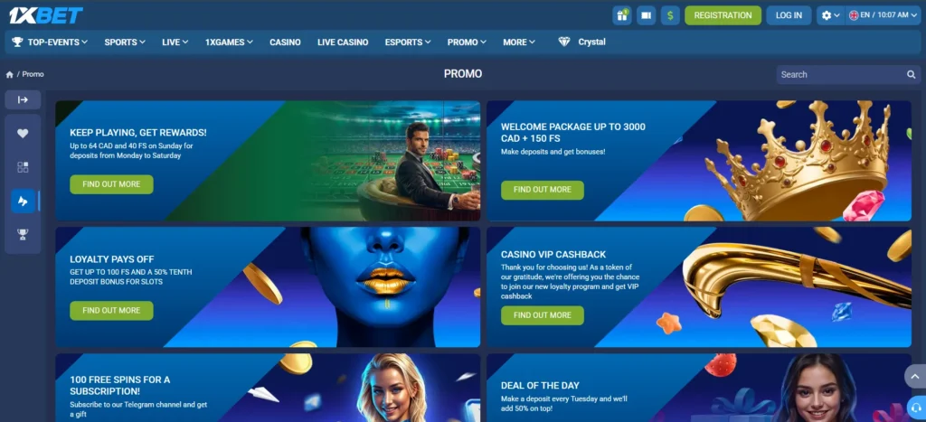 1xBet casino Promo