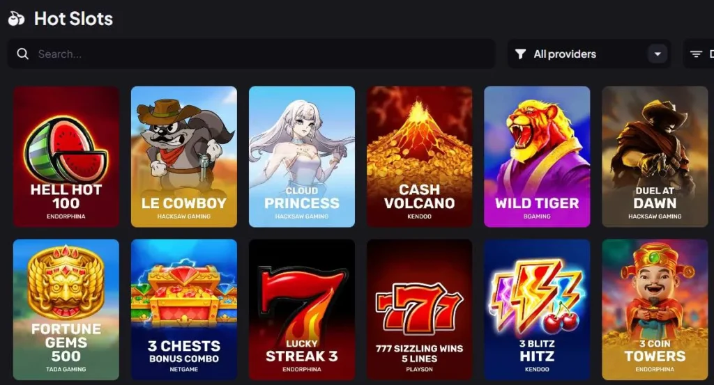5bet Casino games.