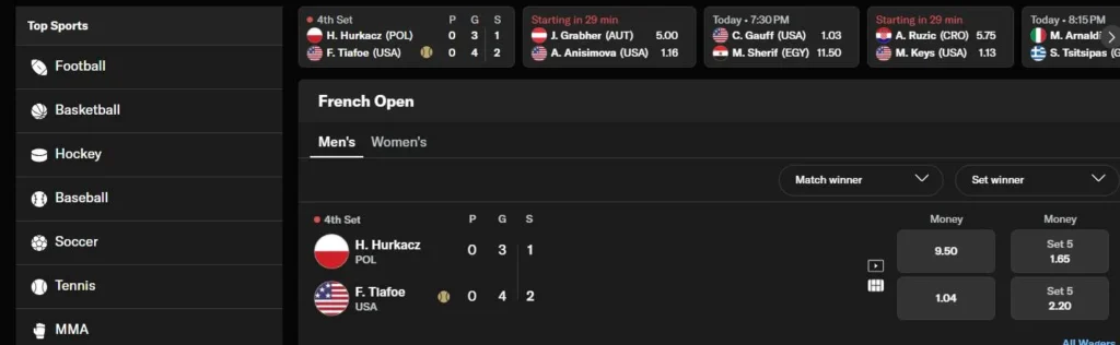BetMGM sportsbook.