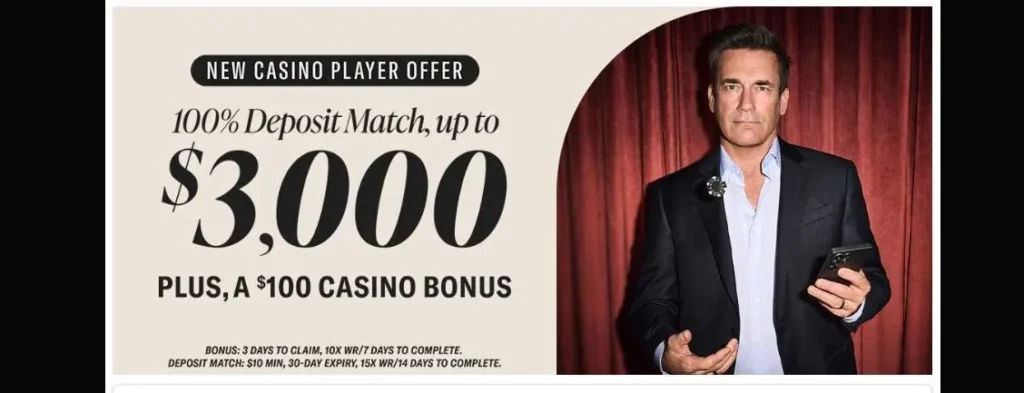 BetMGM sign up bonus.
