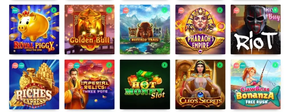 Rocket Casino games.