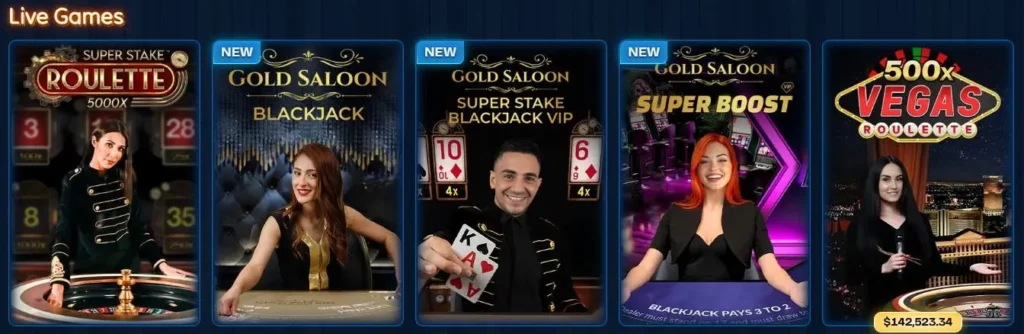 DudeSpin live casino.