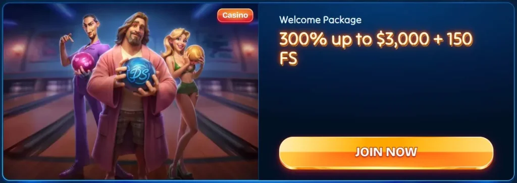 DudeSpin bonus for new players.