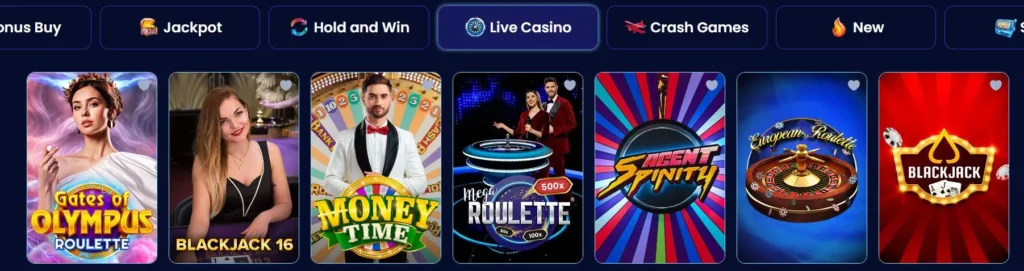 Trino live casino.