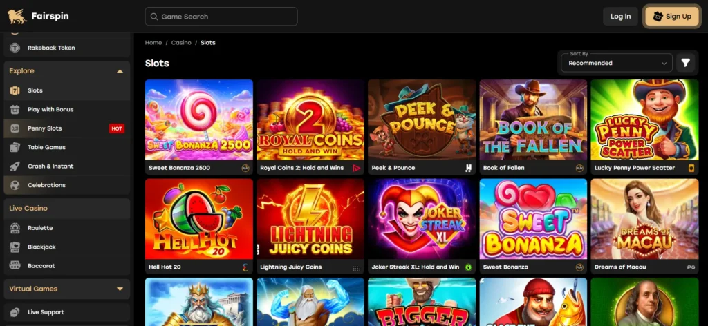 Fairspin Casino Slots