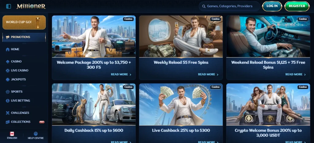 Millioner Casino Promotions