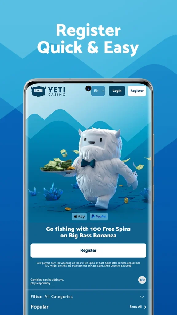 Yeti Casino App