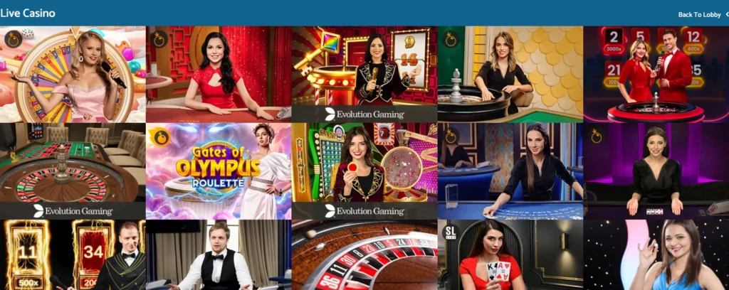 Yeti Casino Live casino