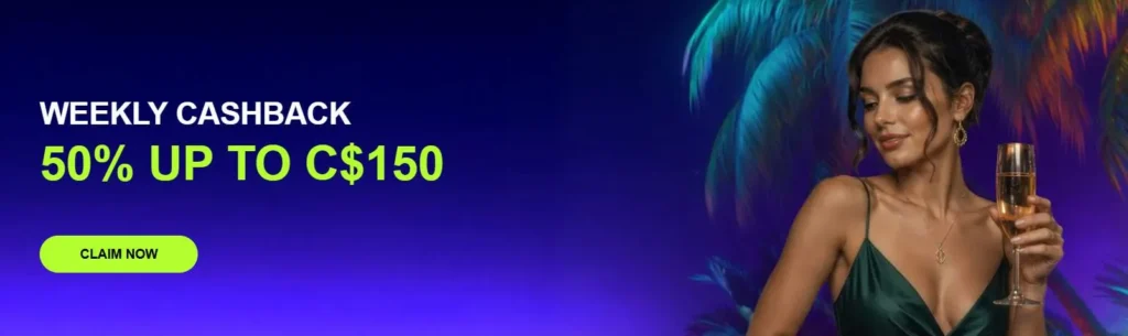 PalmSlots Canada cashback.