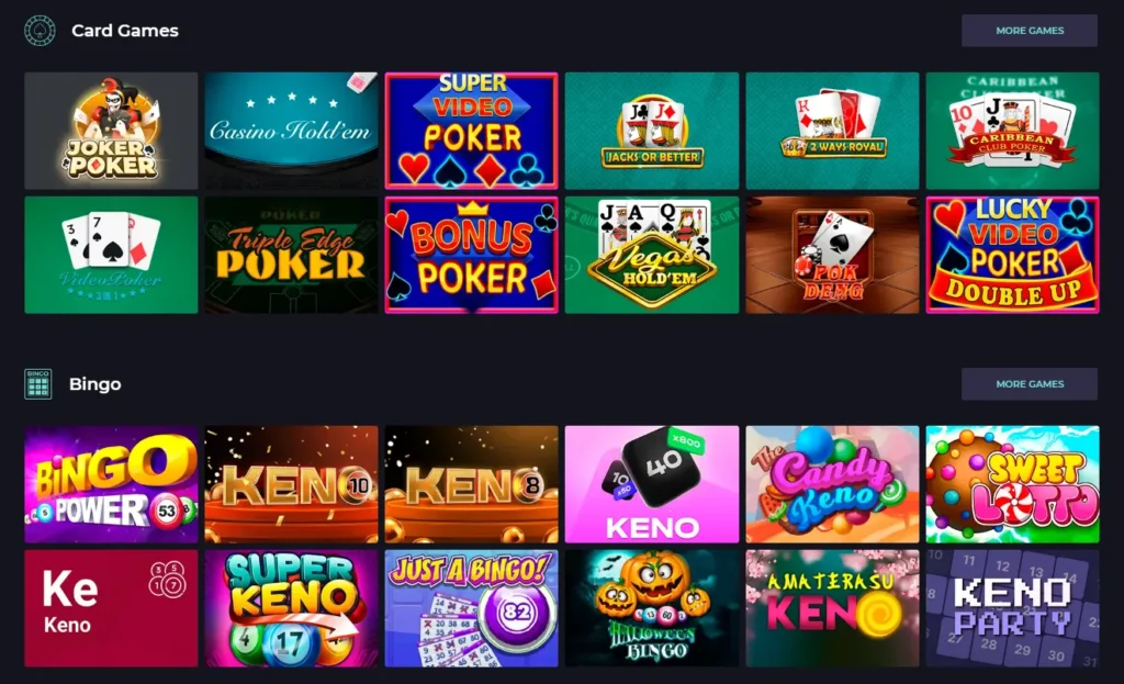 Izzi casino table games