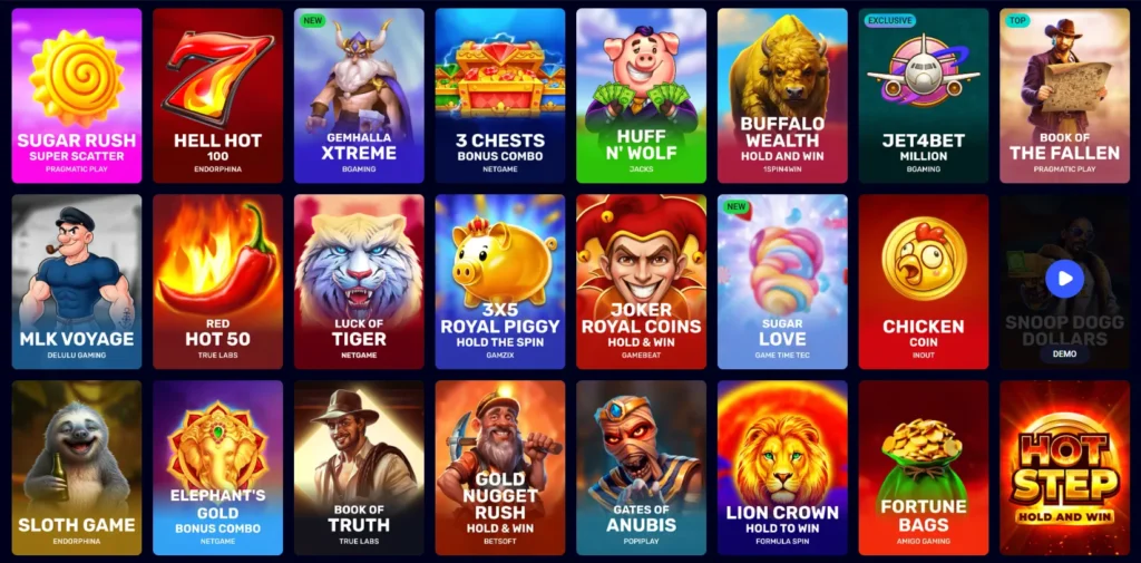 Jet4Bet Casino slots