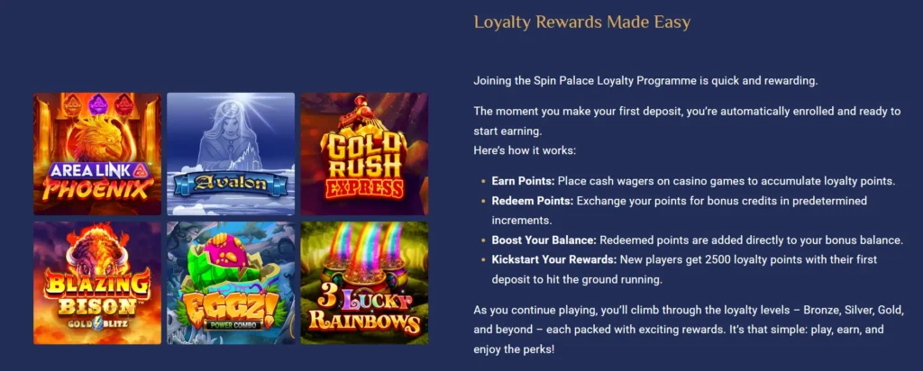 Spin Palace Casino VIP